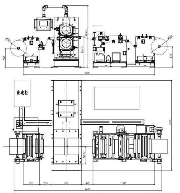 Габаритные размеры пресса TMAX-ZY400-H450